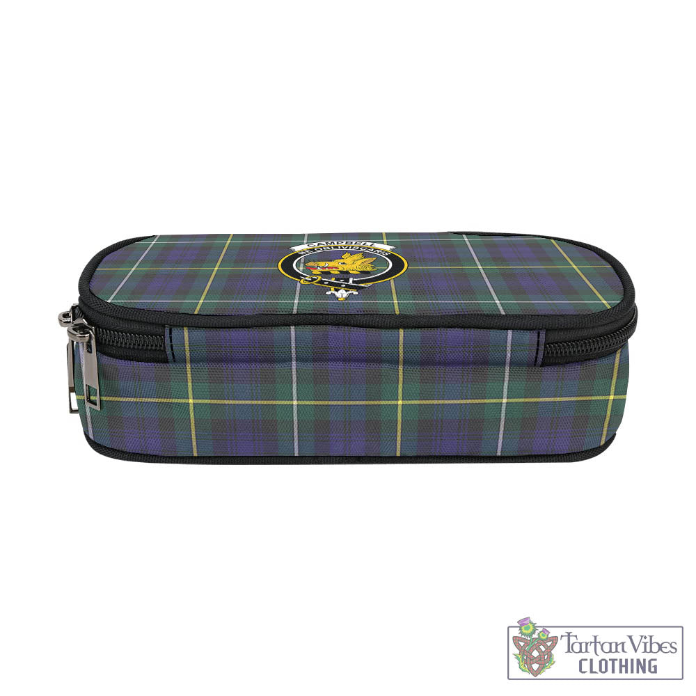 Tartan Vibes Clothing Campbell Argyll Modern Tartan Pen and Pencil Case with Family Crest