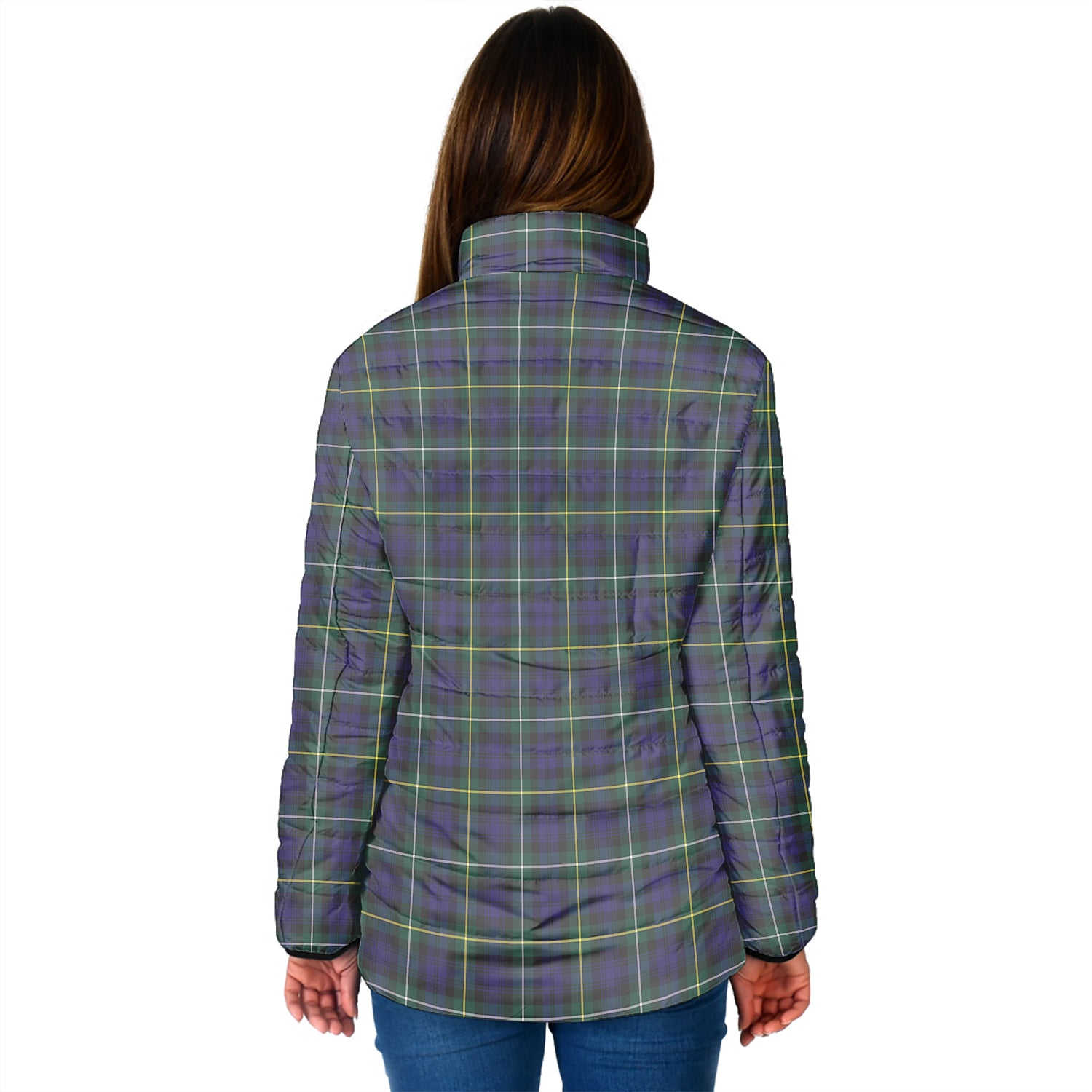 Campbell Argyll Modern Tartan Padded Jacket with Family Crest - Tartan Vibes Clothing