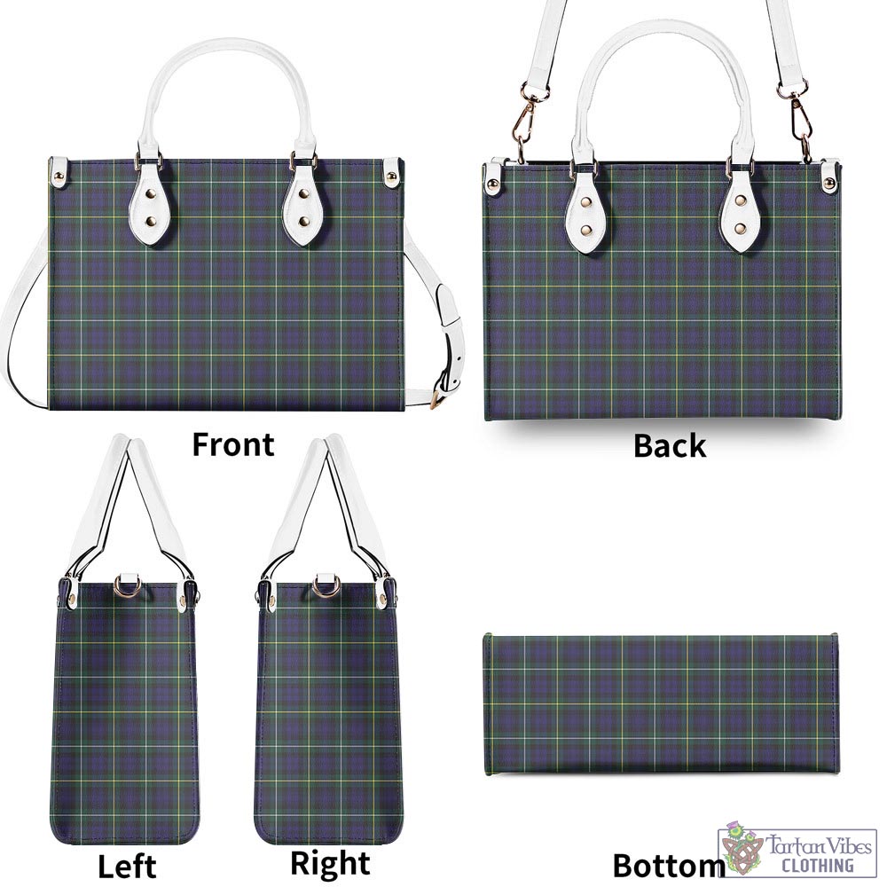 Tartan Vibes Clothing Campbell Argyll Modern Tartan Luxury Leather Handbags