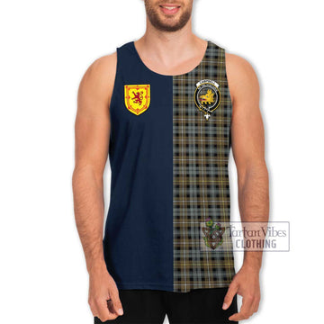 Campbell Argyll Weathered Tartan Men's Tank Top Alba with Scottish Lion Royal Arm Half Style