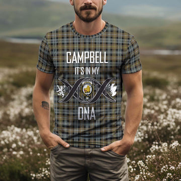 Campbell Argyll Weathered Tartan T-Shirt with Family Crest DNA In Me Style