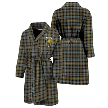 Campbell Argyll Weathered Tartan Bathrobe with Family Crest