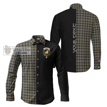 Campbell Argyll Weathered Tartan Long Sleeve Button Shirt with Family Crest and Half Of Me Style