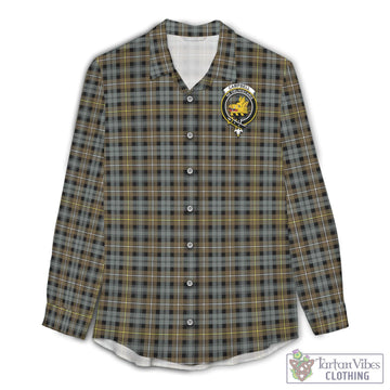 Campbell Argyll Weathered Tartan Women's Casual Shirt with Family Crest