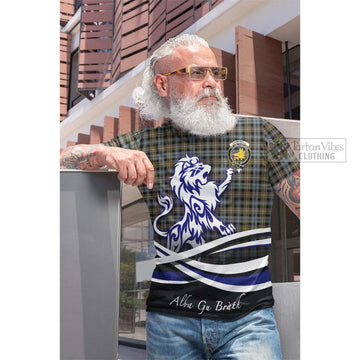 Campbell Argyll Weathered Tartan Cotton T-shirt with Alba Gu Brath Regal Lion Emblem