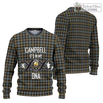 Campbell Argyll Weathered Tartan Ugly Sweater with Family Crest DNA In Me Style