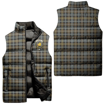 Campbell Argyll Weathered Tartan Sleeveless Puffer Jacket with Family Crest