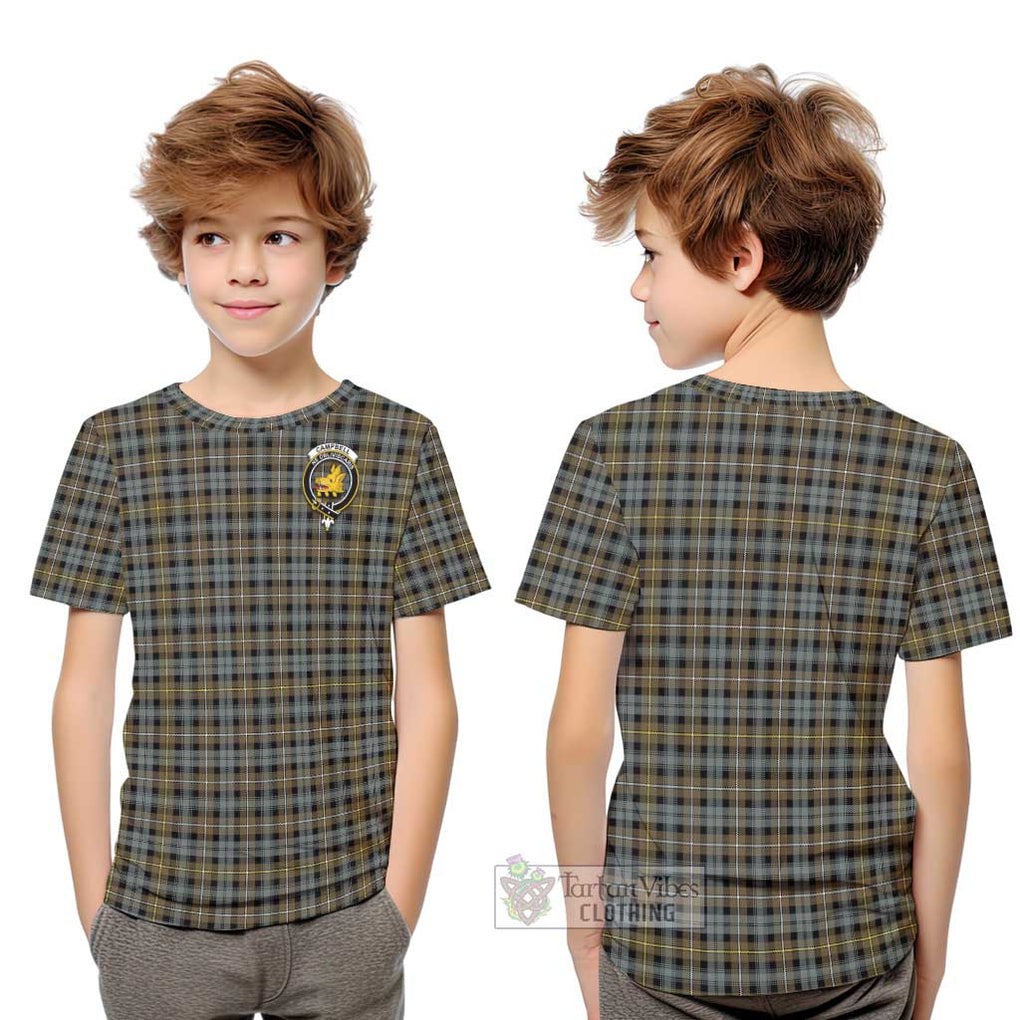 Campbell Argyll Weathered Tartan Kid T-Shirt with Family Crest Youth XL Size14 - Tartanvibesclothing Shop