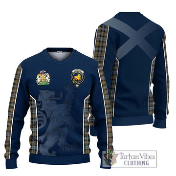 Campbell Argyll Weathered Tartan Ugly Sweater with Family Crest and Lion Rampant Vibes Sport Style