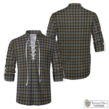 Campbell Argyll Weathered Tartan Men's Scottish Traditional Jacobite Ghillie Kilt Shirt