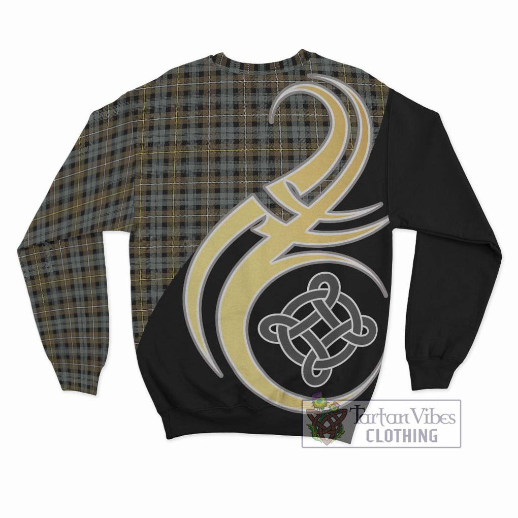 Campbell Argyll Weathered Tartan Sweatshirt with Family Crest and Celtic Symbol Style - Tartan Vibes Clothing