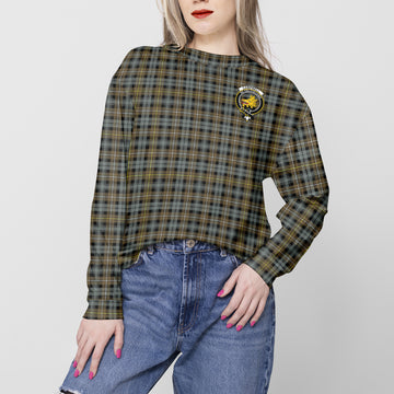 Campbell Argyll Weathered Tartan Sweatshirt with Family Crest