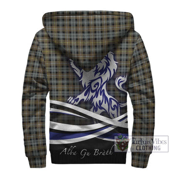 Campbell Argyll Weathered Tartan Sherpa Hoodie with Alba Gu Brath Regal Lion Emblem