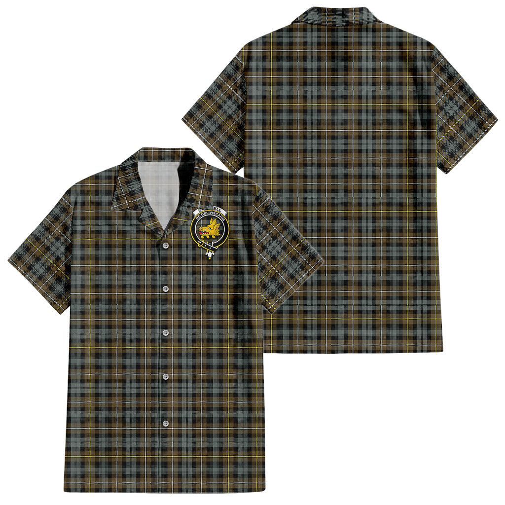 campbell-argyll-weathered-tartan-short-sleeve-button-down-shirt-with-family-crest