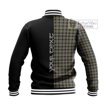 Campbell Argyll Weathered Tartan Baseball Jacket with Family Crest and Half Of Me Style