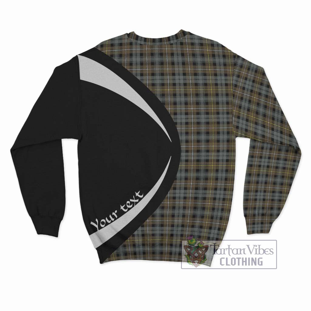 Campbell Argyll Weathered Tartan Sweatshirt with Family Crest Circle Style - Tartan Vibes Clothing