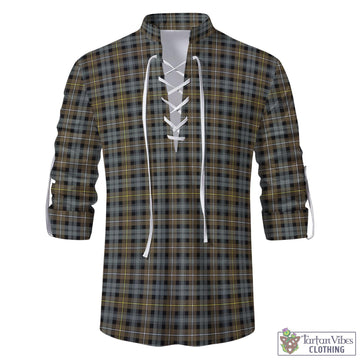 Campbell Argyll Weathered Tartan Men's Scottish Traditional Jacobite Ghillie Kilt Shirt