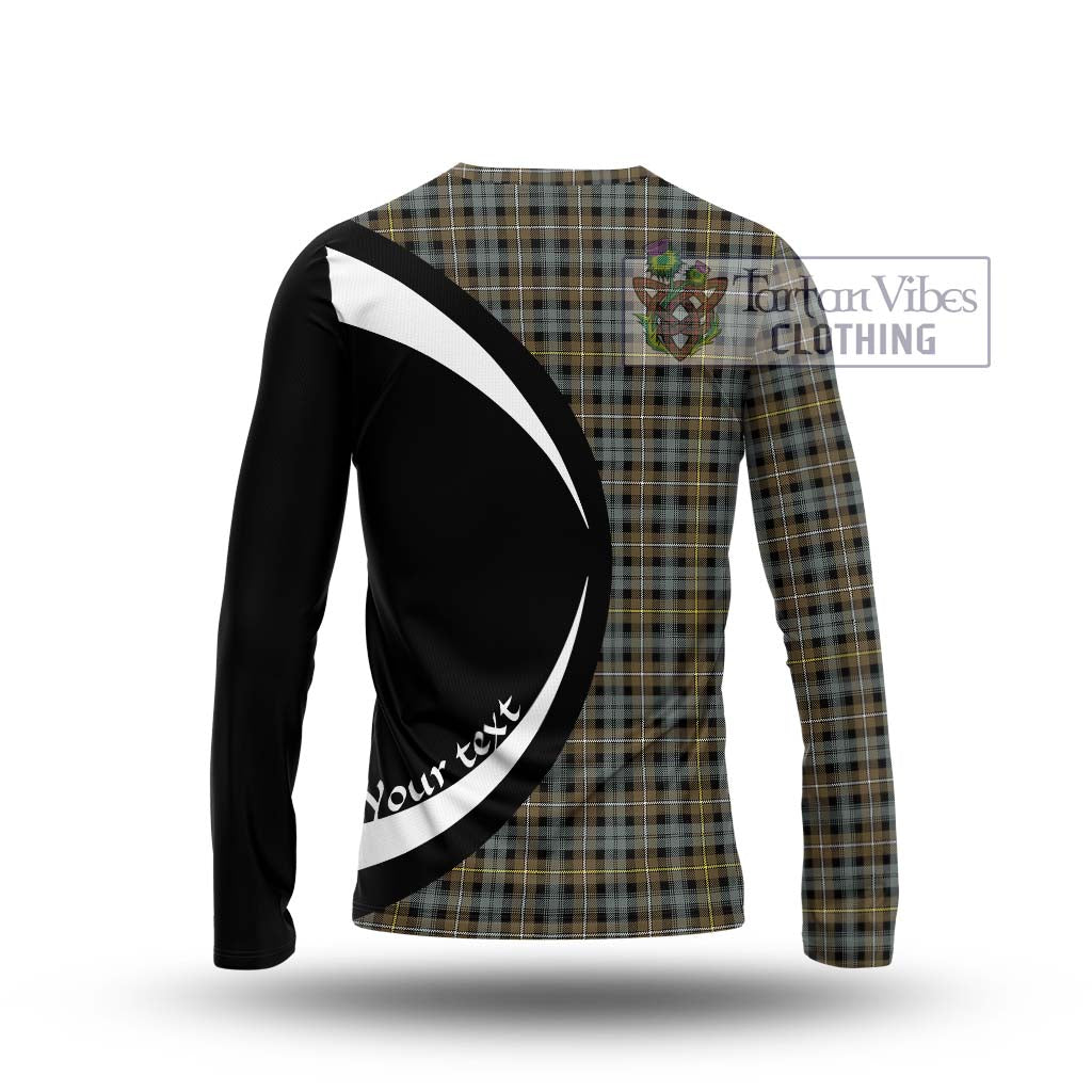 Campbell Argyll Weathered Tartan Long Sleeve T-Shirt with Family Crest Circle Style - Tartan Vibes Clothing