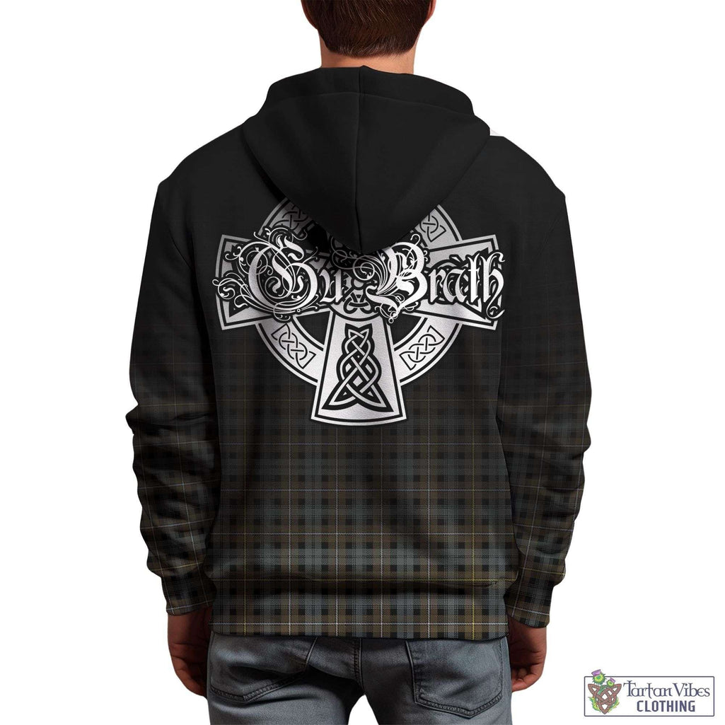 Tartan Vibes Clothing Campbell Argyll Weathered Tartan Hoodie Featuring Alba Gu Brath Family Crest Celtic Inspired