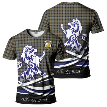 Campbell Argyll Weathered Tartan T-Shirt with Alba Gu Brath Regal Lion Emblem