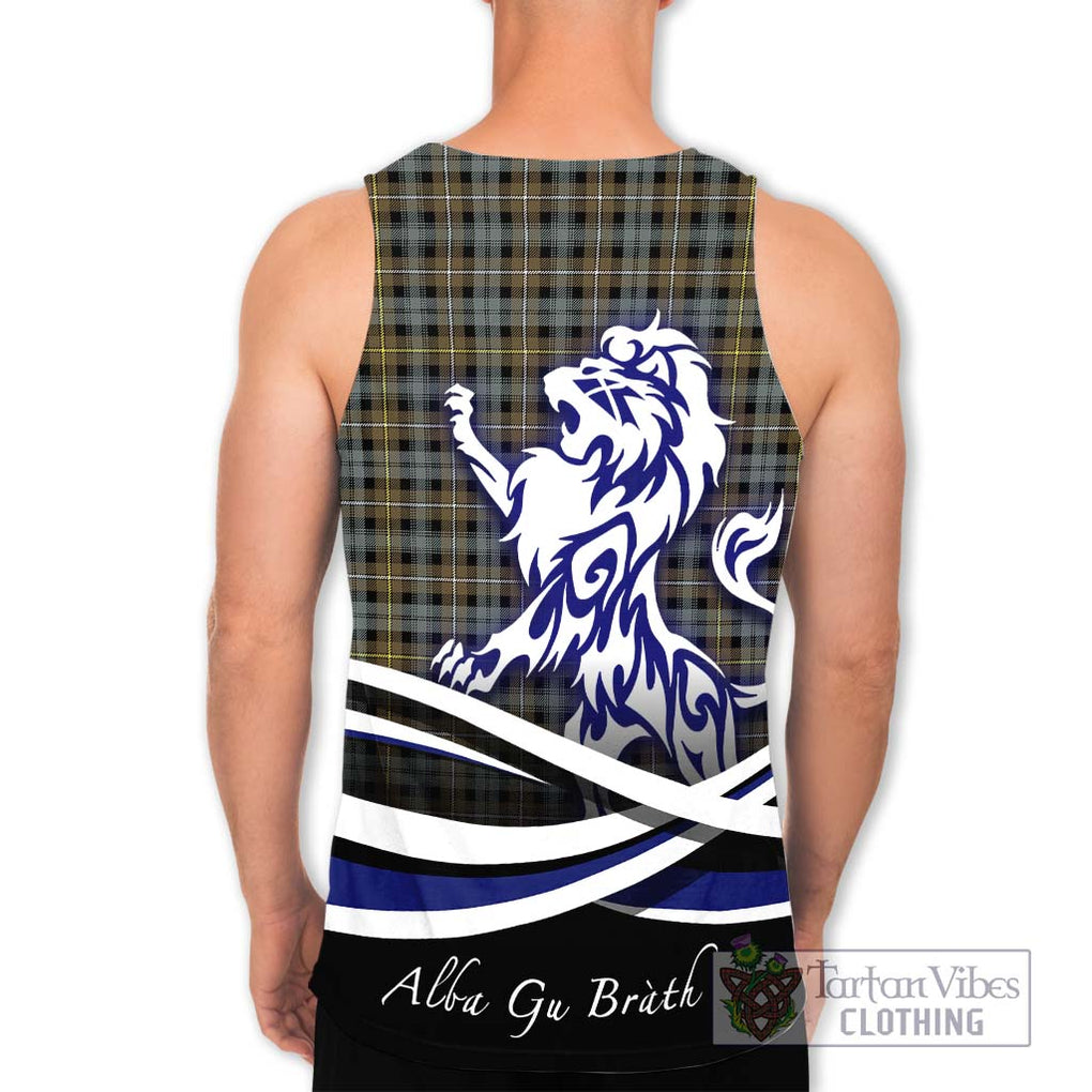 Campbell Argyll Weathered Tartan Men's Tank Top with Alba Gu Brath Regal Lion Emblem - Tartanvibesclothing Shop