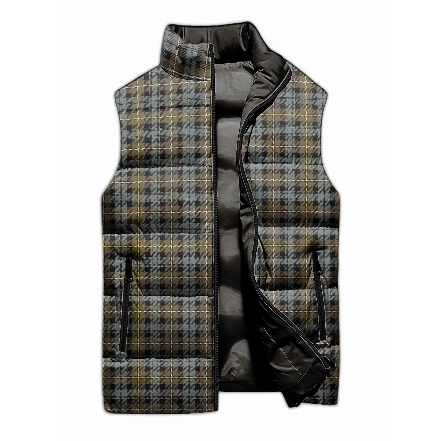 Campbell Argyll Weathered Tartan Sleeveless Puffer Jacket - Tartanvibesclothing