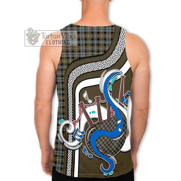 Campbell Argyll Weathered Tartan Men's Tank Top with Epic Bagpipe Style