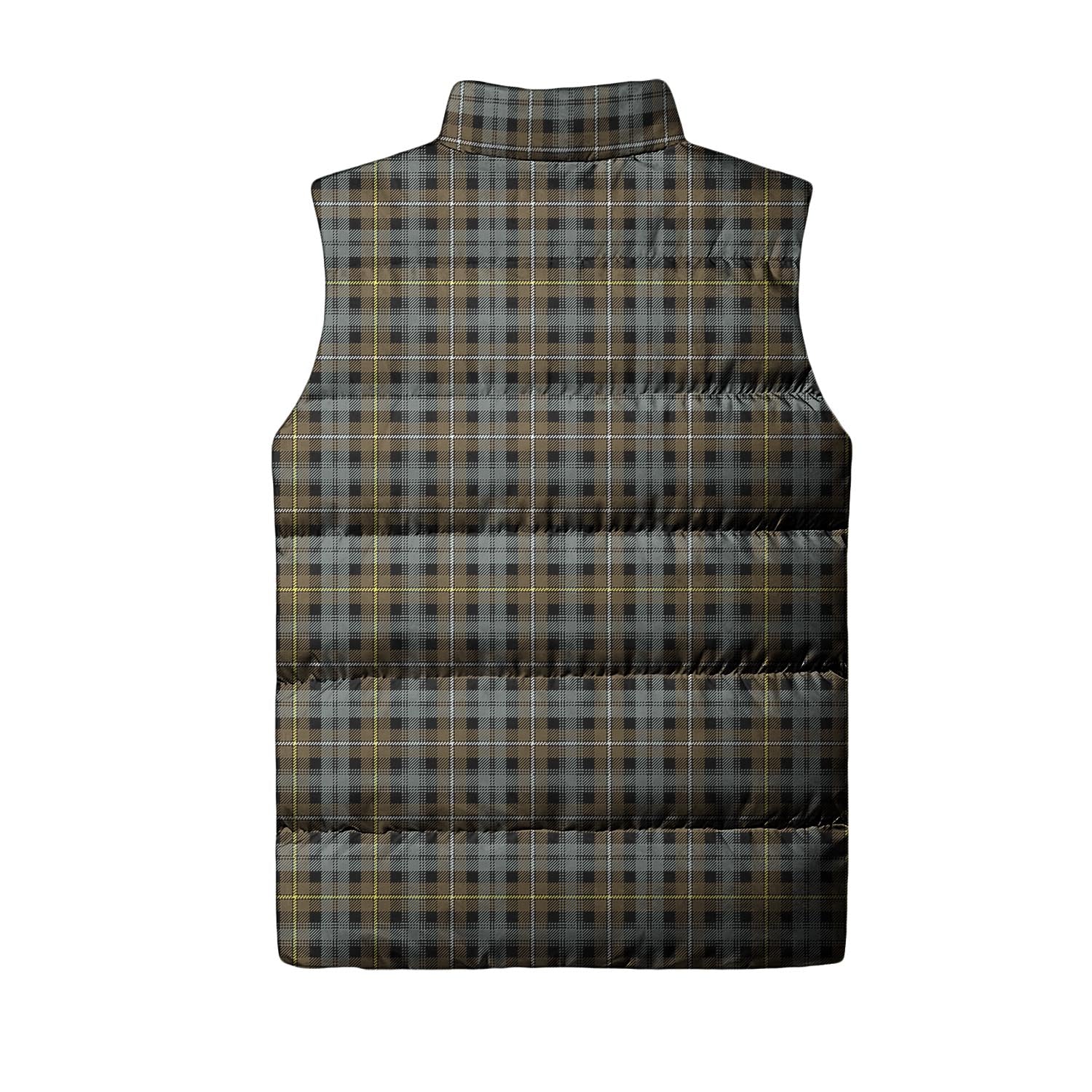 Campbell Argyll Weathered Tartan Sleeveless Puffer Jacket with Family Crest - Tartanvibesclothing