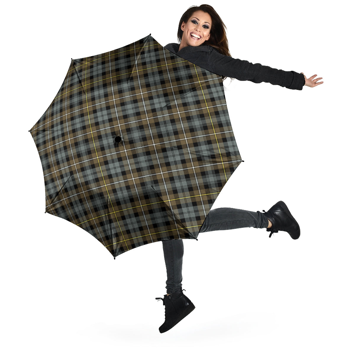 Campbell Argyll Weathered Tartan Umbrella - Tartanvibesclothing