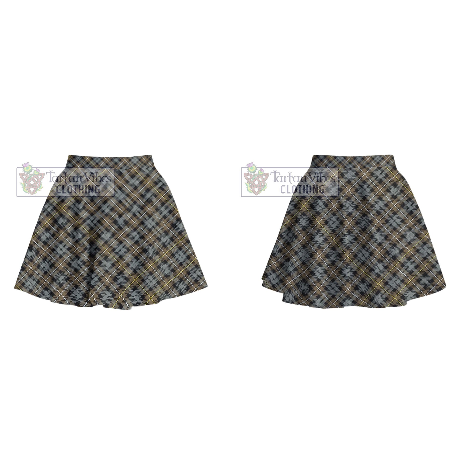 Tartan Vibes Clothing Campbell Argyll Weathered Tartan Women's Plated Mini Skirt