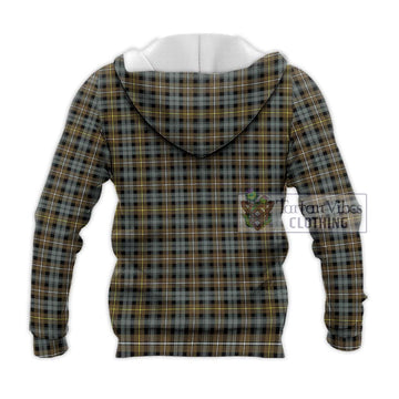 Campbell Argyll Weathered Tartan Knitted Hoodie with Family Crest DNA In Me Style