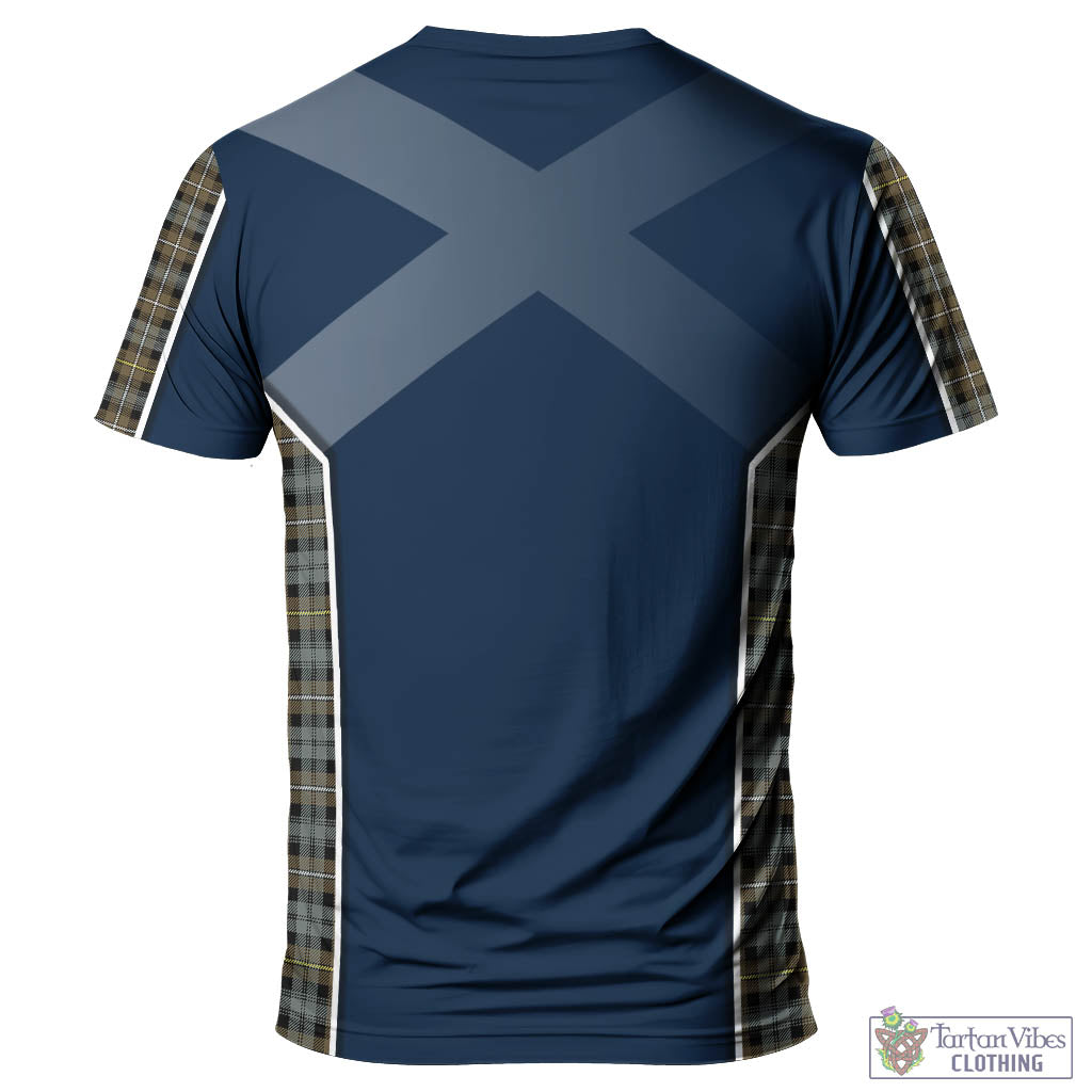 Tartan Vibes Clothing Campbell Argyll Weathered Tartan T-Shirt with Family Crest and Lion Rampant Vibes Sport Style