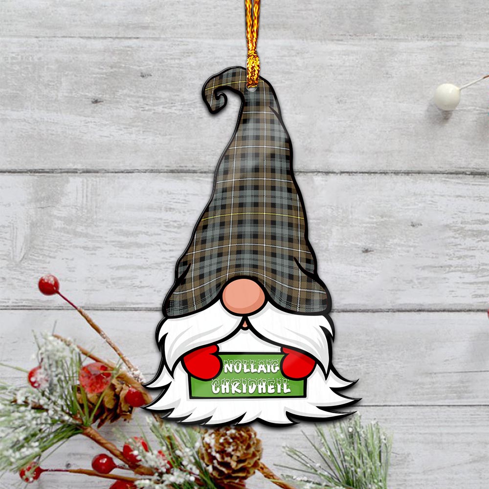 Campbell Argyll Weathered Gnome Christmas Ornament with His Tartan Christmas Hat - Tartan Vibes Clothing