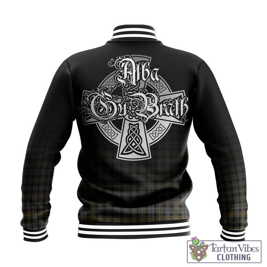 Tartan Vibes Clothing Campbell Argyll Weathered Tartan Baseball Jacket Featuring Alba Gu Brath Family Crest Celtic Inspired