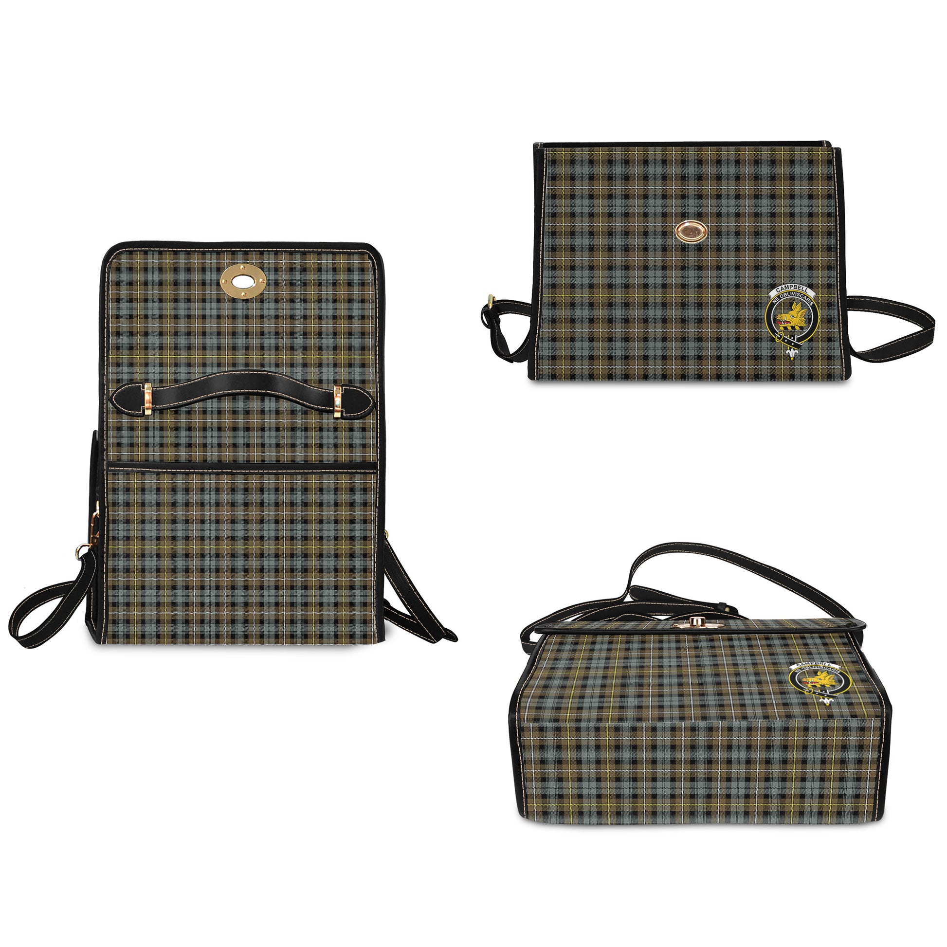 campbell-argyll-weathered-tartan-leather-strap-waterproof-canvas-bag-with-family-crest