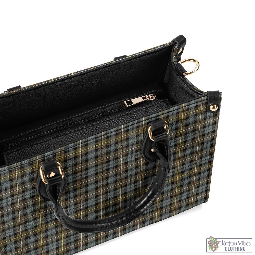 Tartan Vibes Clothing Campbell Argyll Weathered Tartan Luxury Leather Handbags