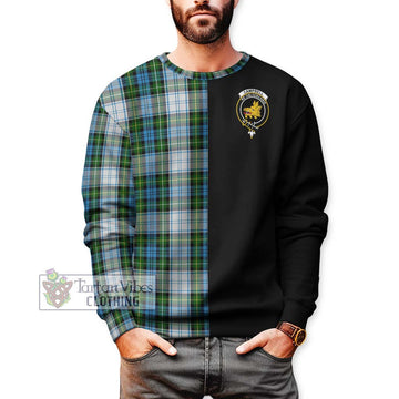 Campbell Dress Tartan Sweatshirt with Family Crest and Half Of Me Style