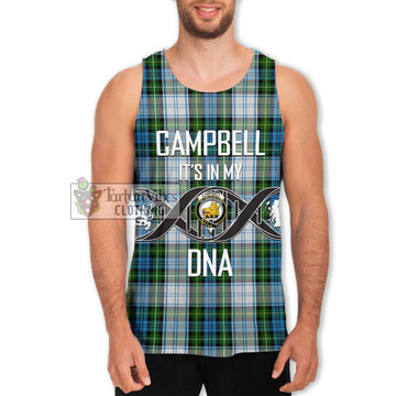 Campbell Dress Tartan Men's Tank Top with Family Crest DNA In Me Style