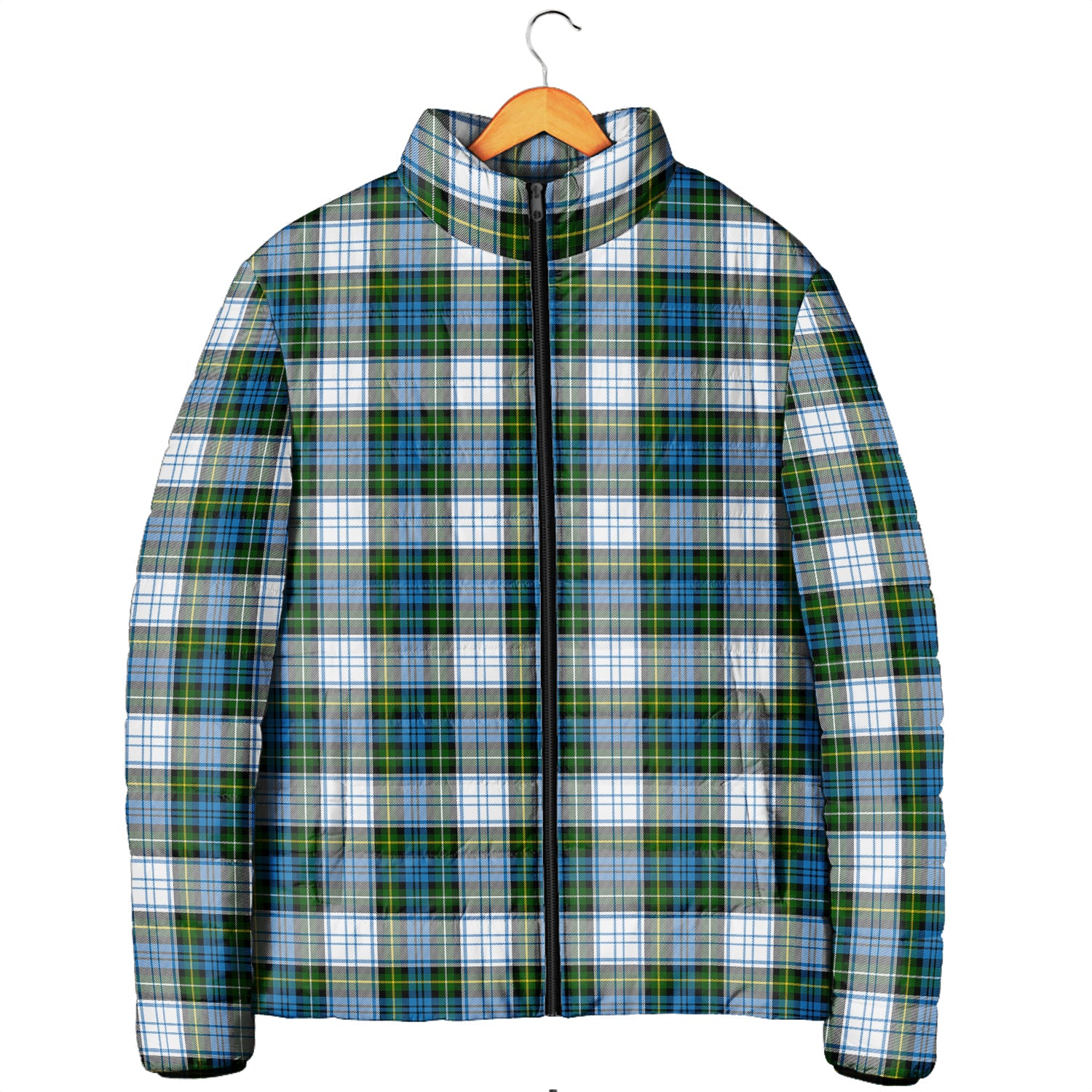 Campbell Dress Tartan Padded Jacket Men's Padded Jacket - Tartan Vibes Clothing