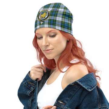 Campbell Dress Tartan Beanies Hat with Family Crest