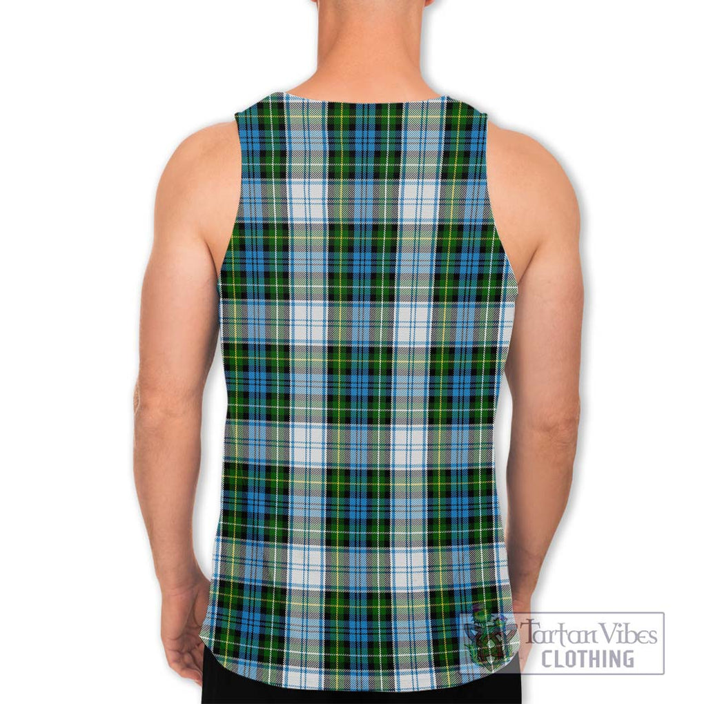 Campbell Dress Tartan Men's Tank Top with Family Crest DNA In Me Style - Tartanvibesclothing Shop