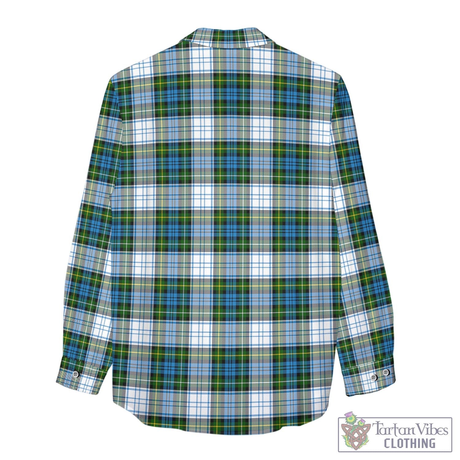 Tartan Vibes Clothing Campbell Dress Tartan Womens Casual Shirt with Family Crest