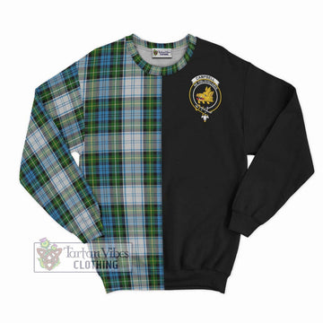 Campbell Dress Tartan Sweatshirt with Family Crest and Half Of Me Style