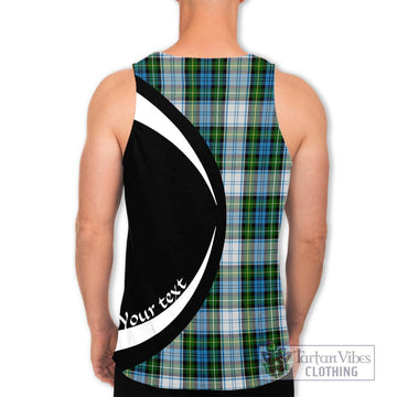 Campbell Dress Tartan Men's Tank Top with Family Crest Circle Style