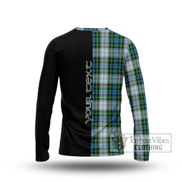 Campbell Dress Tartan Long Sleeve T-Shirt with Family Crest and Half Of Me Style