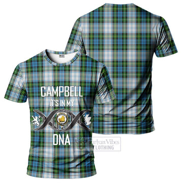 Campbell Dress Tartan T-Shirt with Family Crest DNA In Me Style