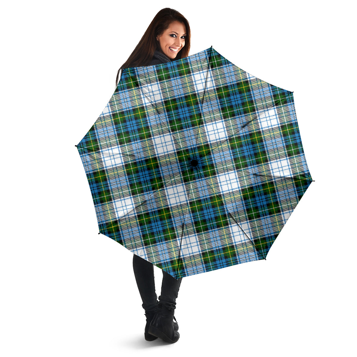 Campbell Dress Tartan Umbrella - Tartanvibesclothing