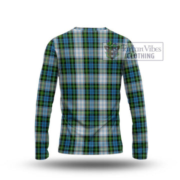 Campbell Dress Tartan Long Sleeve T-Shirt with Family Crest DNA In Me Style