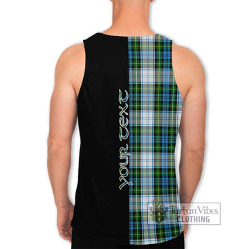 Campbell Dress Tartan Men's Tank Top with Family Crest and Half Of Me Style