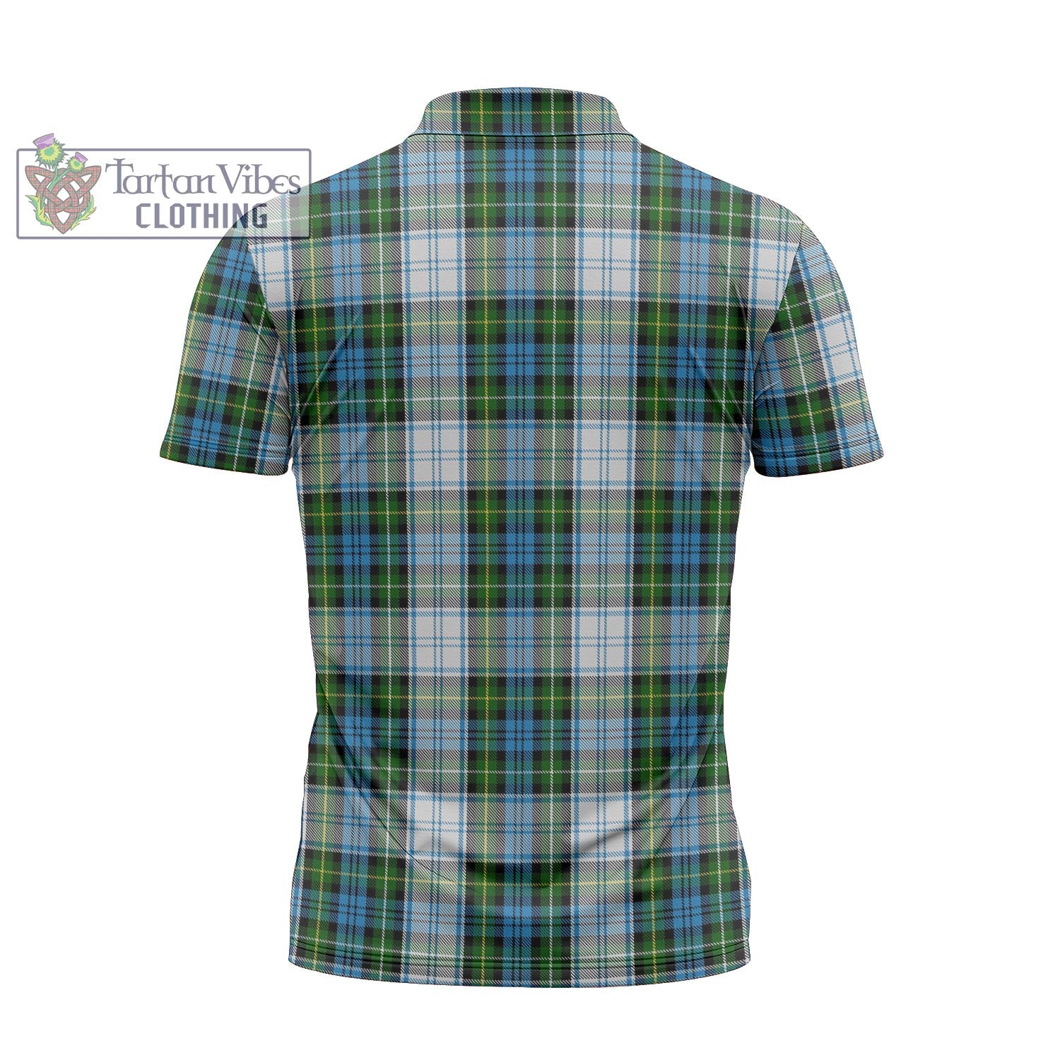 Tartan Vibes Clothing Campbell Dress Tartan Zipper Polo Shirt